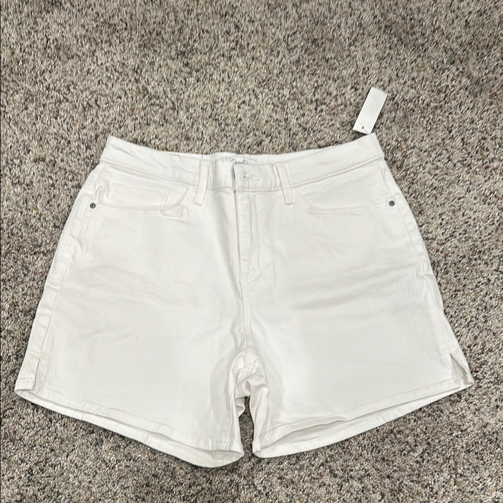 Jessica Simpson High Rise White Denim Shorts